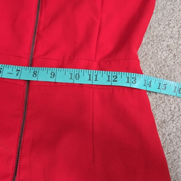 ADELYN RAE Red Sweetheart Neckline Strapless Jumpsuit.Size Small - Picture 11 of 12